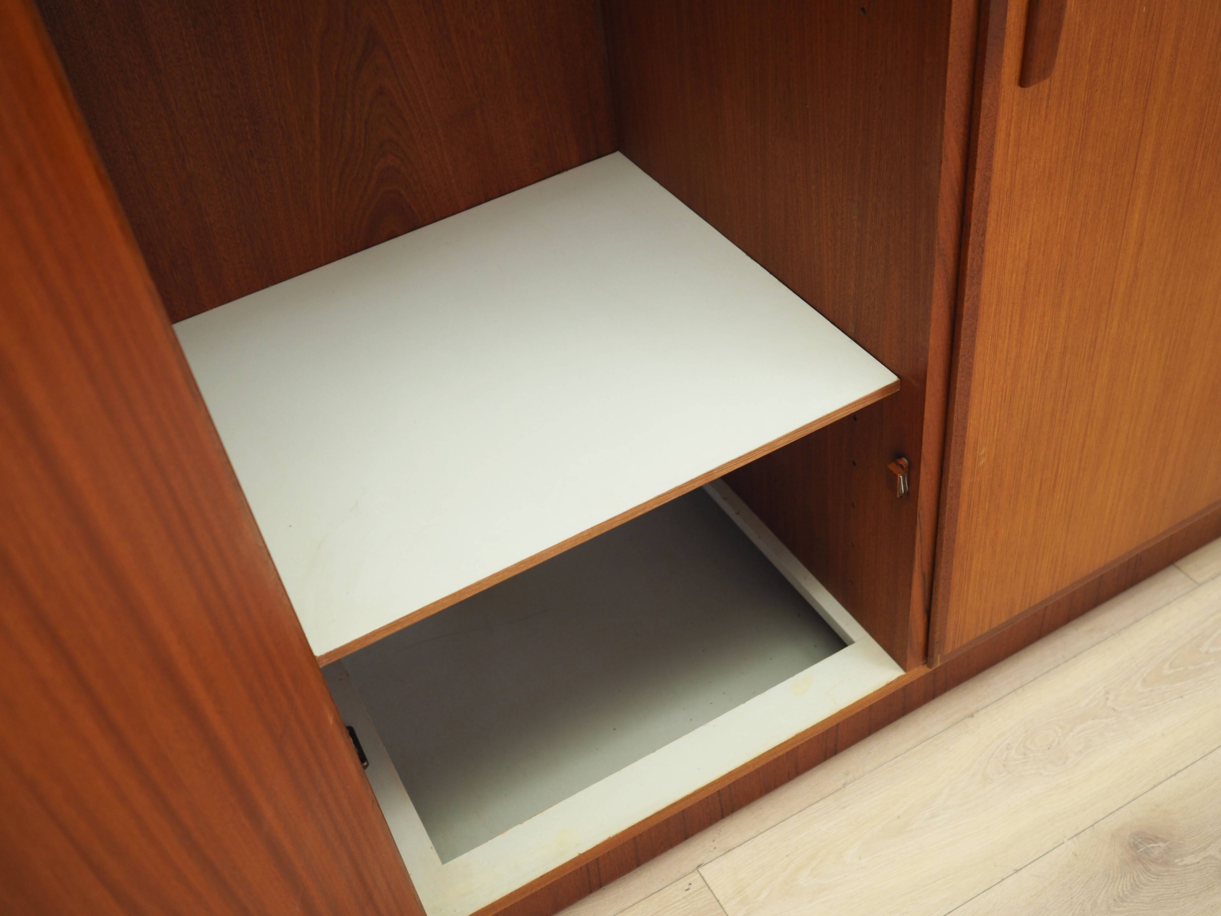 Teak wardrobe, Danish design, 1970s, manufacturer: Omann Jun