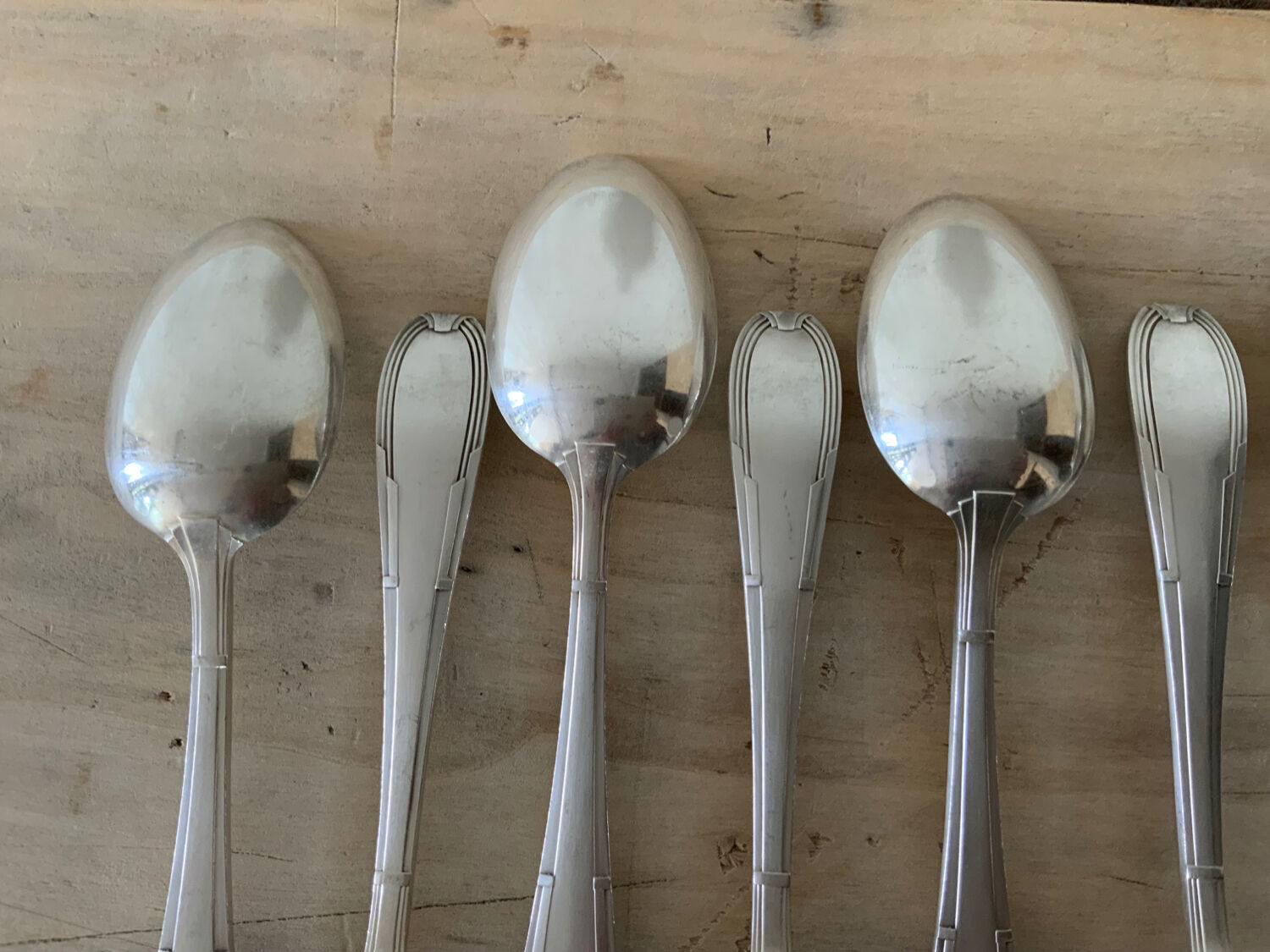 12 silver-plated spoons