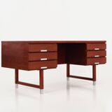 Teak desk, Danish design, 1970s, manufacturer: Eigil Petersens Møbelfabrik