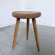Golden oak tripod stool