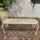Banc de jardin en fer forgé des années 1950