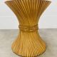 McGuire Bamboo Dining Table, Wheat Sheaf, 4 Person, Vintage