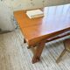 Aranjou farmhouse table in blond elm, 1950s