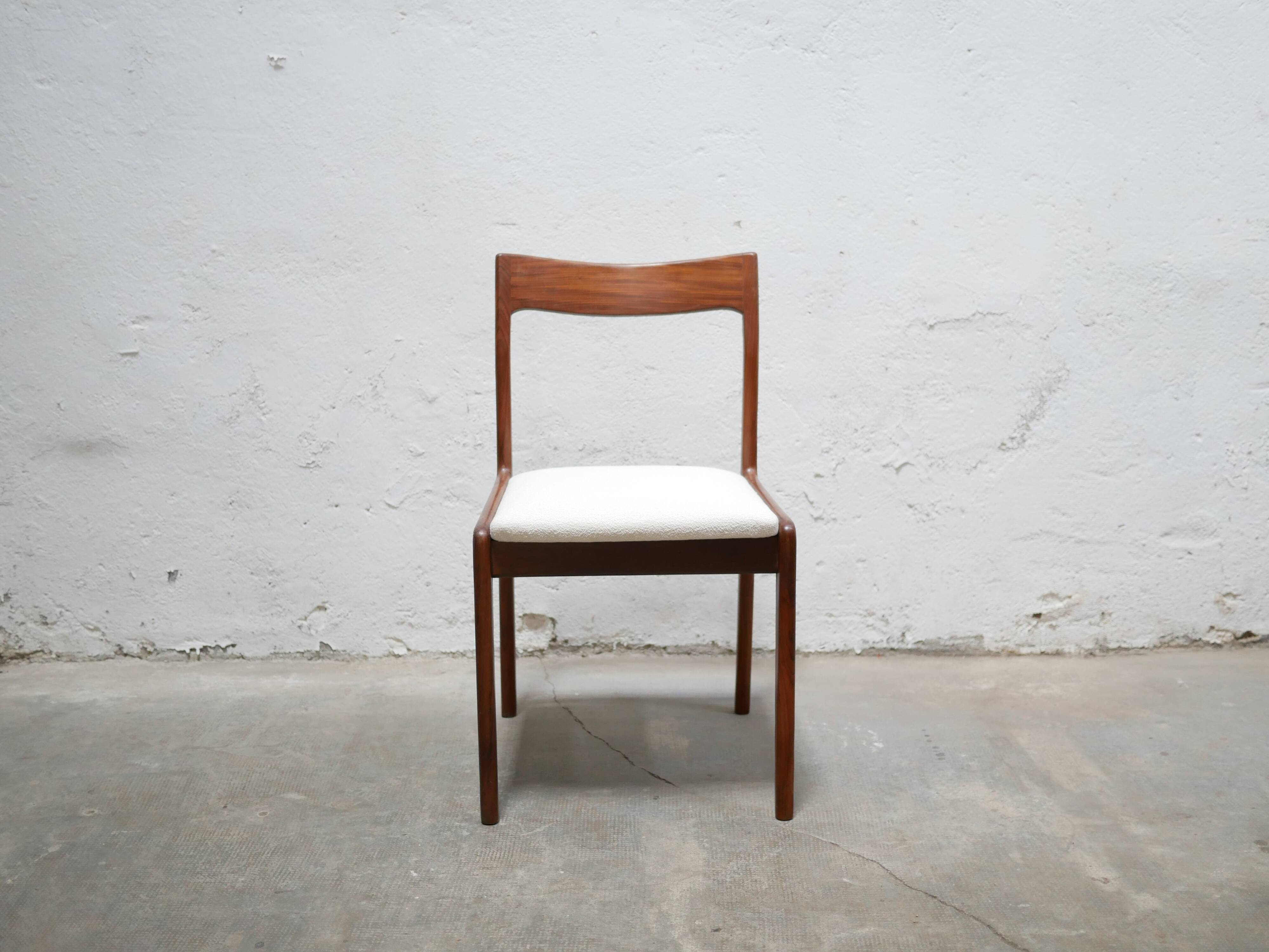 Set of 6 vintage Scandinavian teak chairs