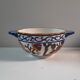 Gien earthenware bowl with peony decoration