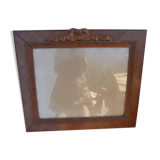 Cadre en bois vitre avec nœud