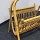 Vintage wicker paper or magazine rack