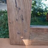 Native wooden mirror in "Lodge" style