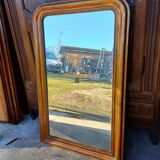 Napoleon III mirror in wood and gilded stucco