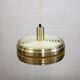 Golden vintage brass lamp: 1970s Scandinavian Mid-Century Modern