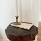 Tabouret tripode brutaliste
