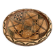 Plat kabyle en terre cuite peinte