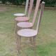 Set of 4 metal chairs, 20th century