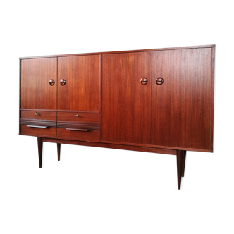 Scandinavian style high teak enfilade