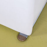 Postmodern white leather armchair by Jan Armgardt for Leolux