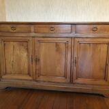 Solid cherry sideboard Louis Philippe style