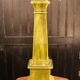 Green glazed ceramic lamp, Manises