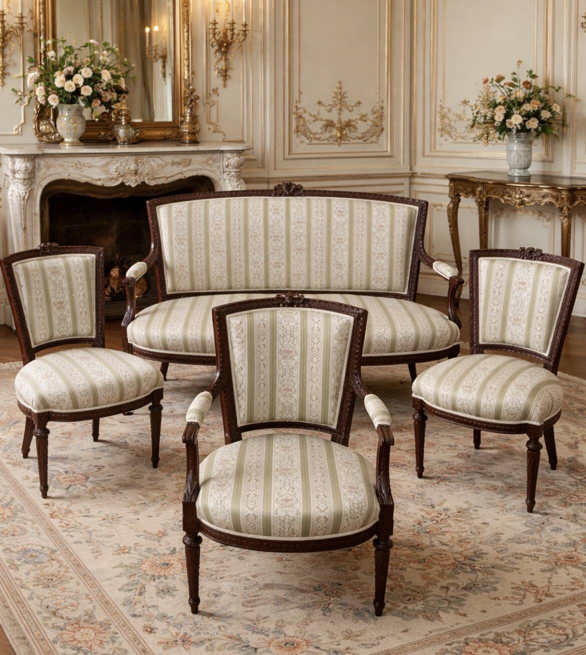 French-style living room set