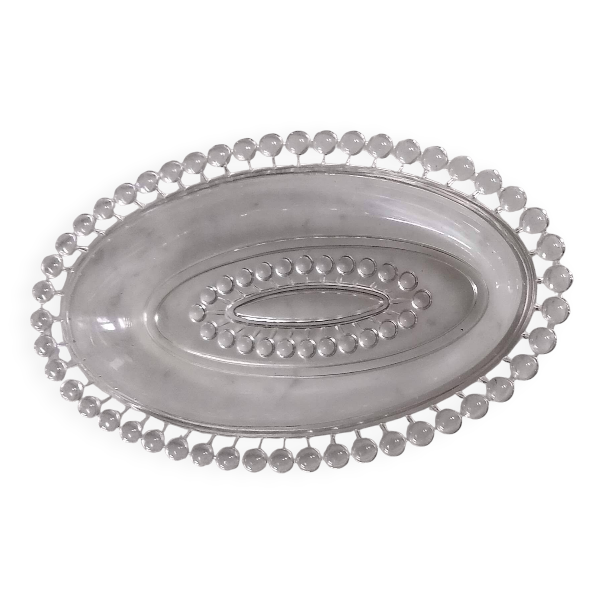 Imperial Candlewick Beaded Glass Dish