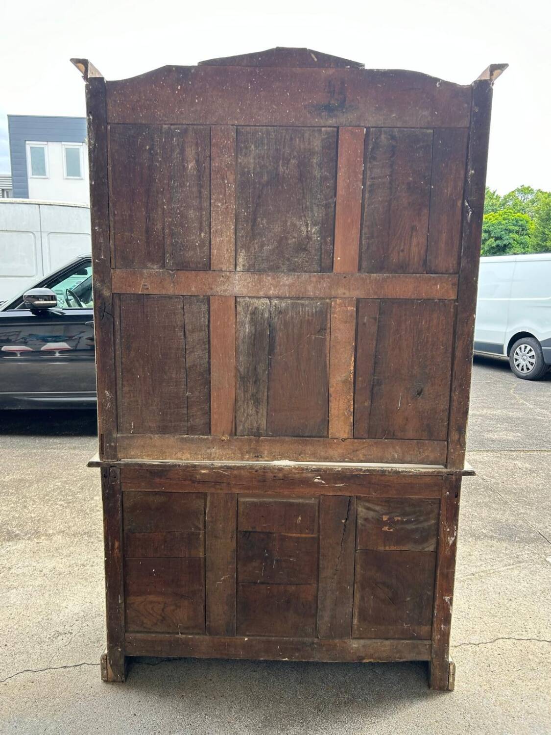 Two Body Buffet On Louis XIV Plinths In Lacquered Oak 18th Century
