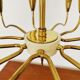 Italian mid century modern brass Sputnik chandelier