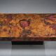 Table basse vintage en cuivre de Bernhard Rohne, années 1970