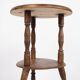 Table d'appoint/fleur - pin - pieds tournés - à deux niveaux - années 1880