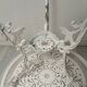 Old white rock garden furniture