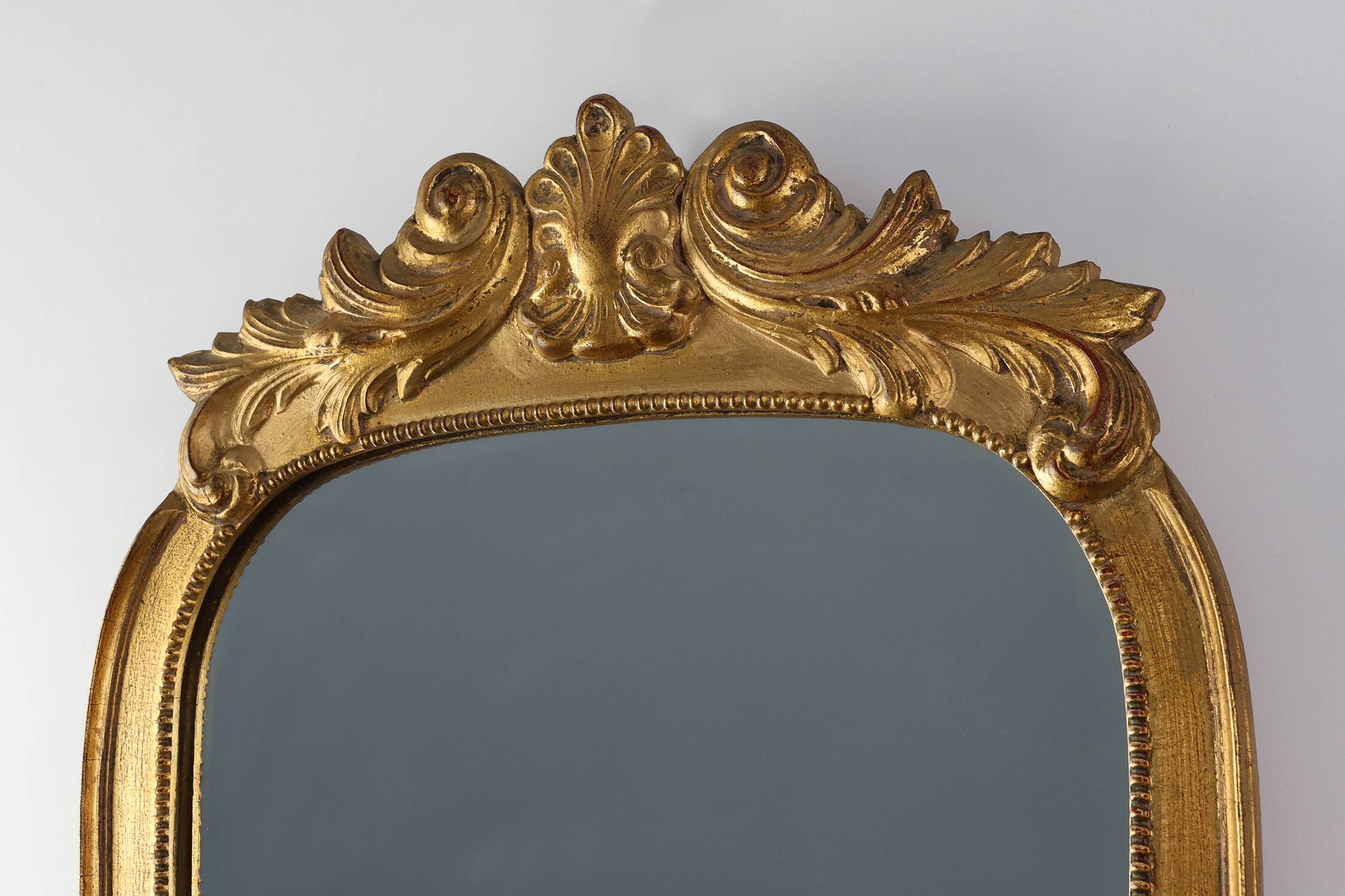 20th Century Louis XV style mirror “VM Belgium” in gilt wood