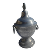 Vintage pewter vase with 2 handles