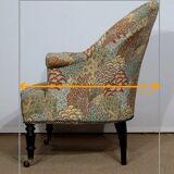 Fauteuil Crapaud, époque Louis-Philippe – 2ème moitié du XIXe