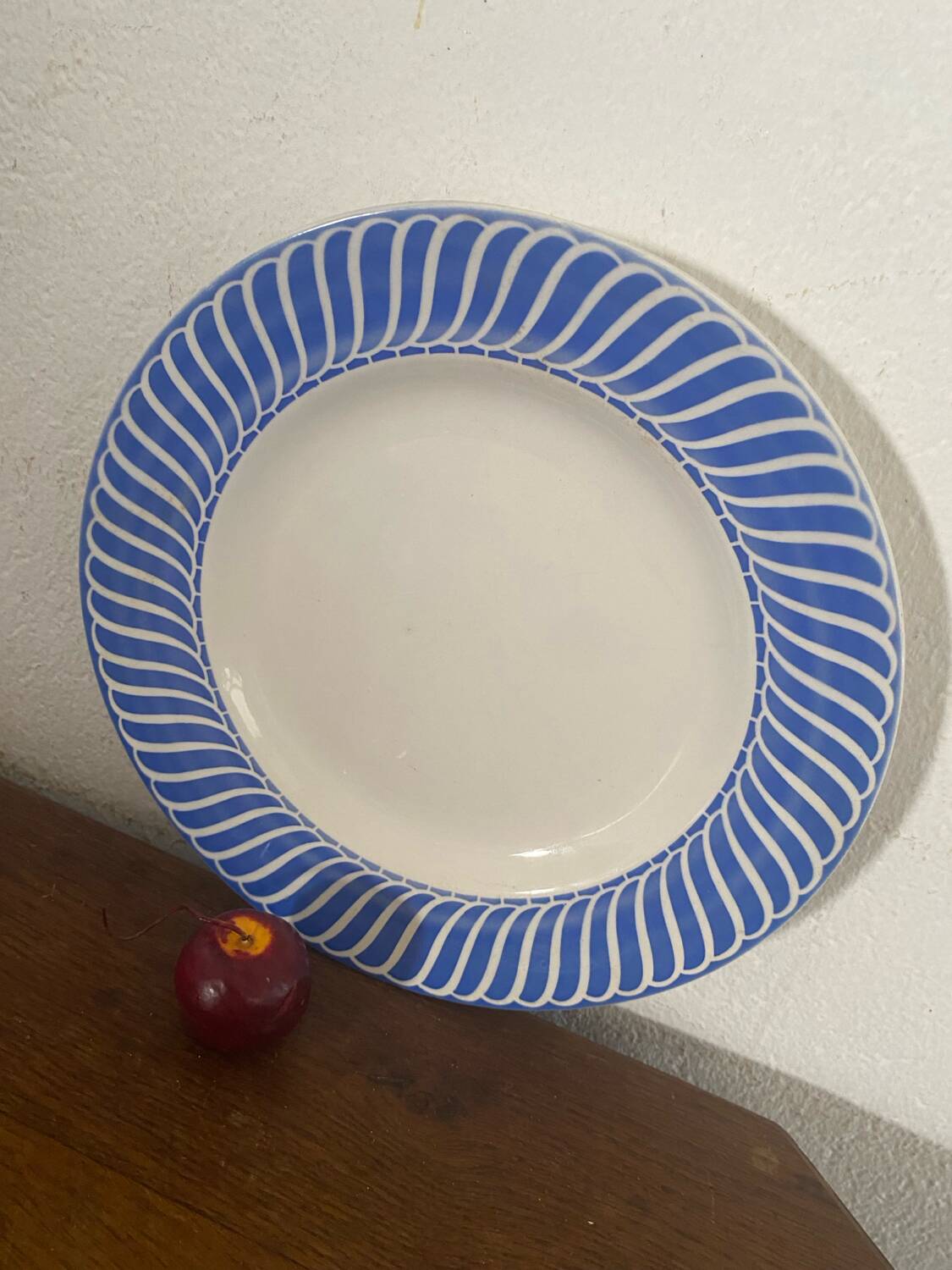 Plat rond de service Jacquot Digoin Sarreguemines.