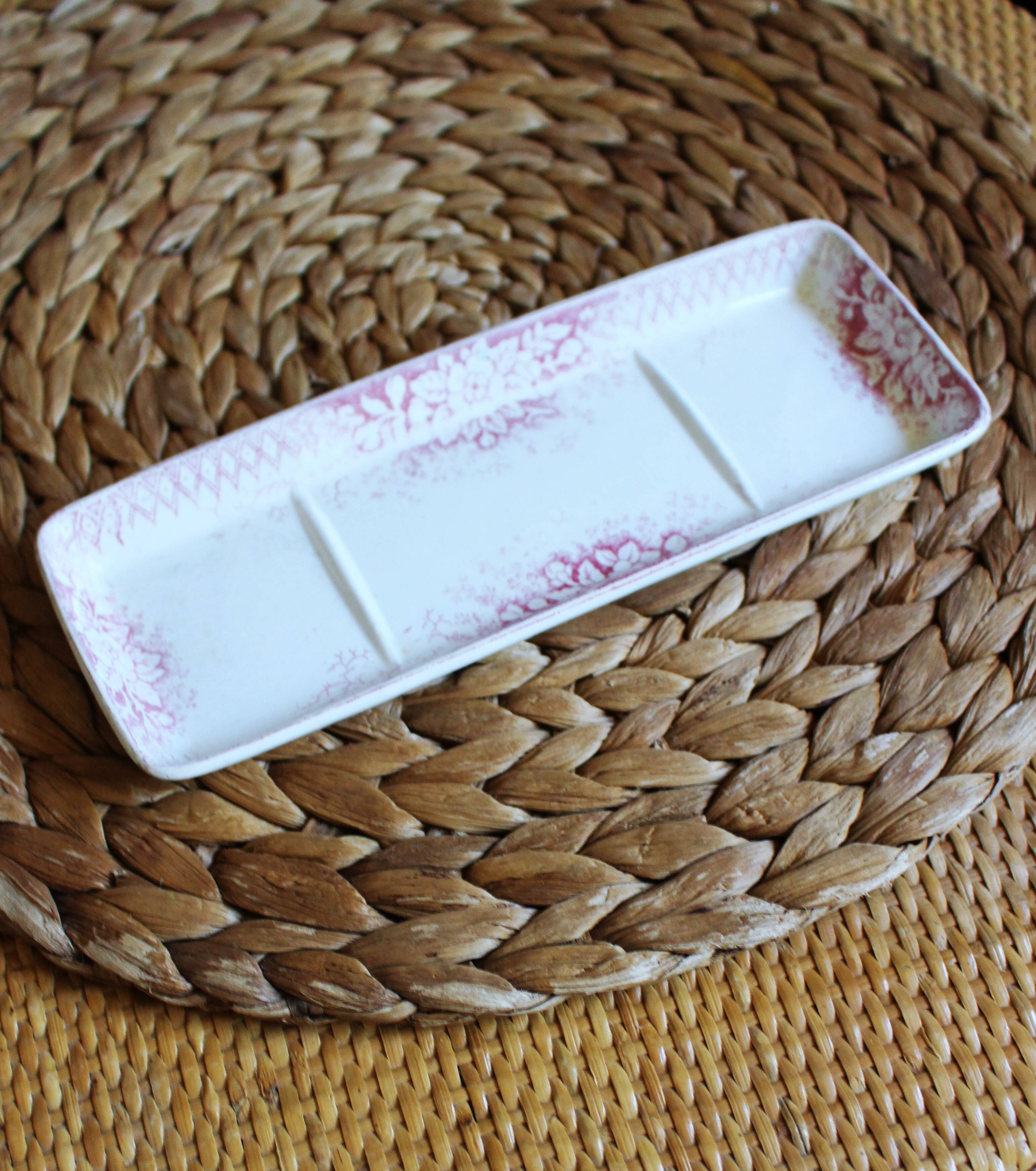 Vide Poche Porte savon rose Jardinière Badonviller