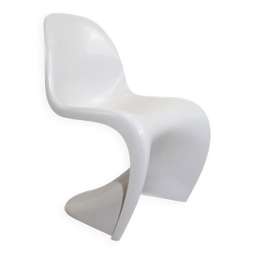Chaise S blanche Verner Panton – édition Herman Miller 1971