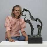 Artistic Sculpture in Bronze – Majestic Cat