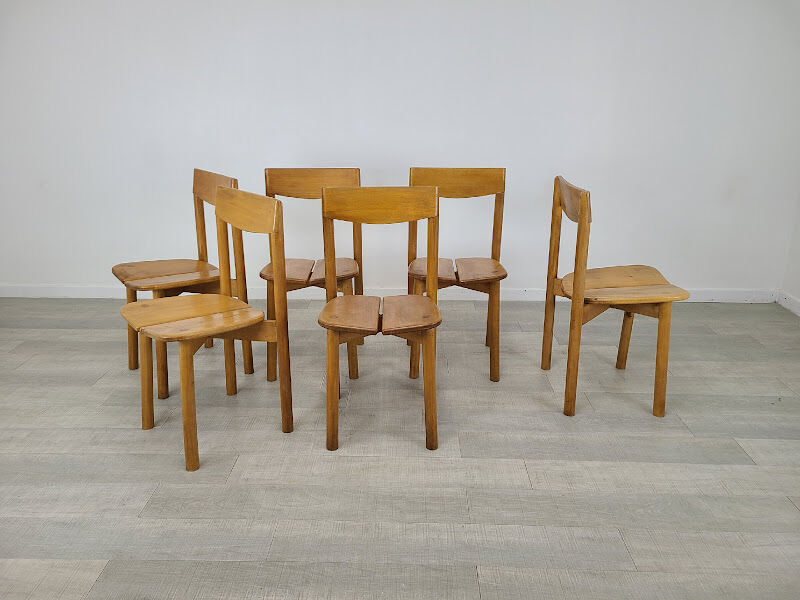 6 chairs coffee vintage 60s