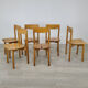 6 chairs coffee vintage 60s