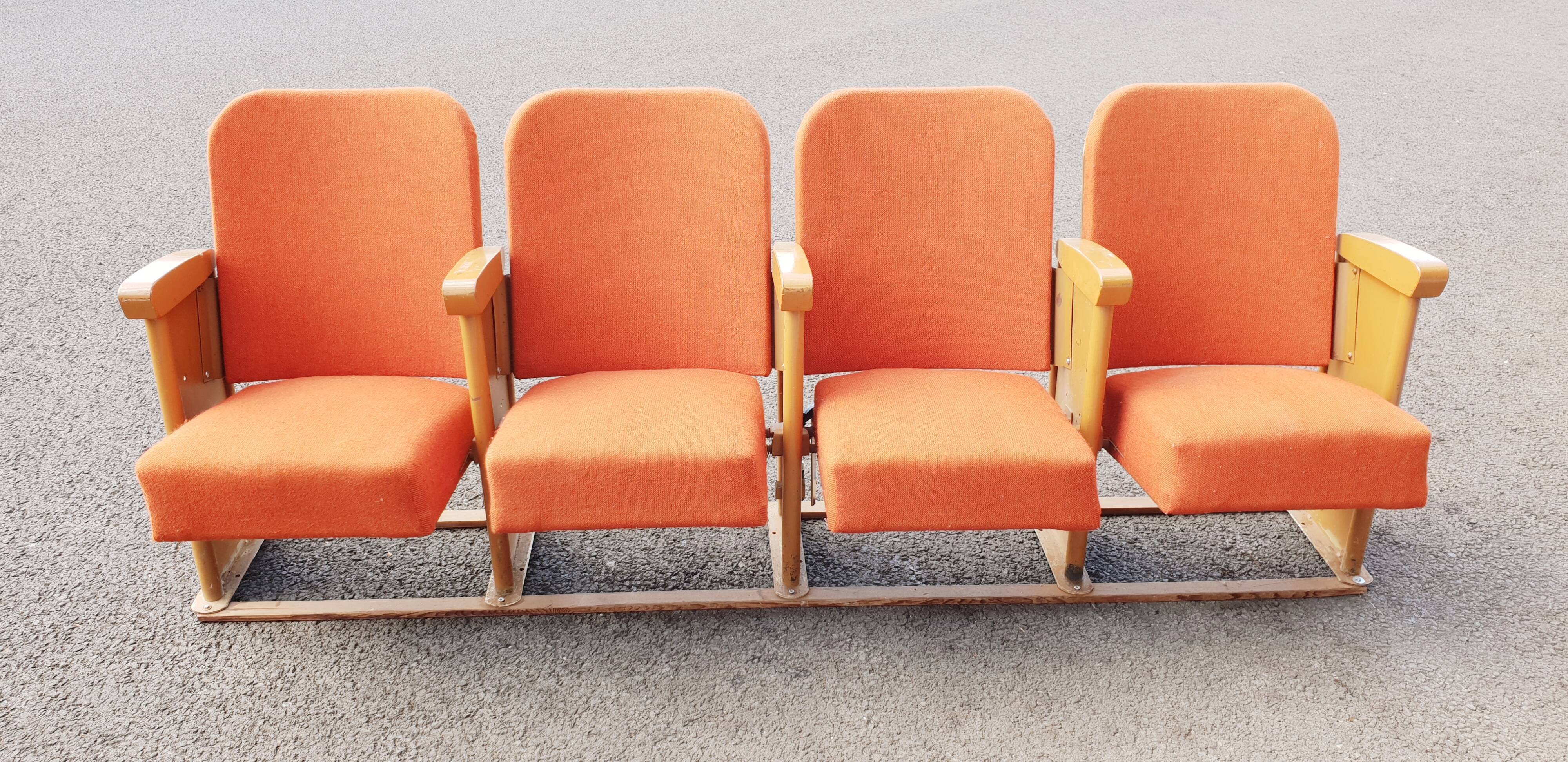 Vintage cinema chairs