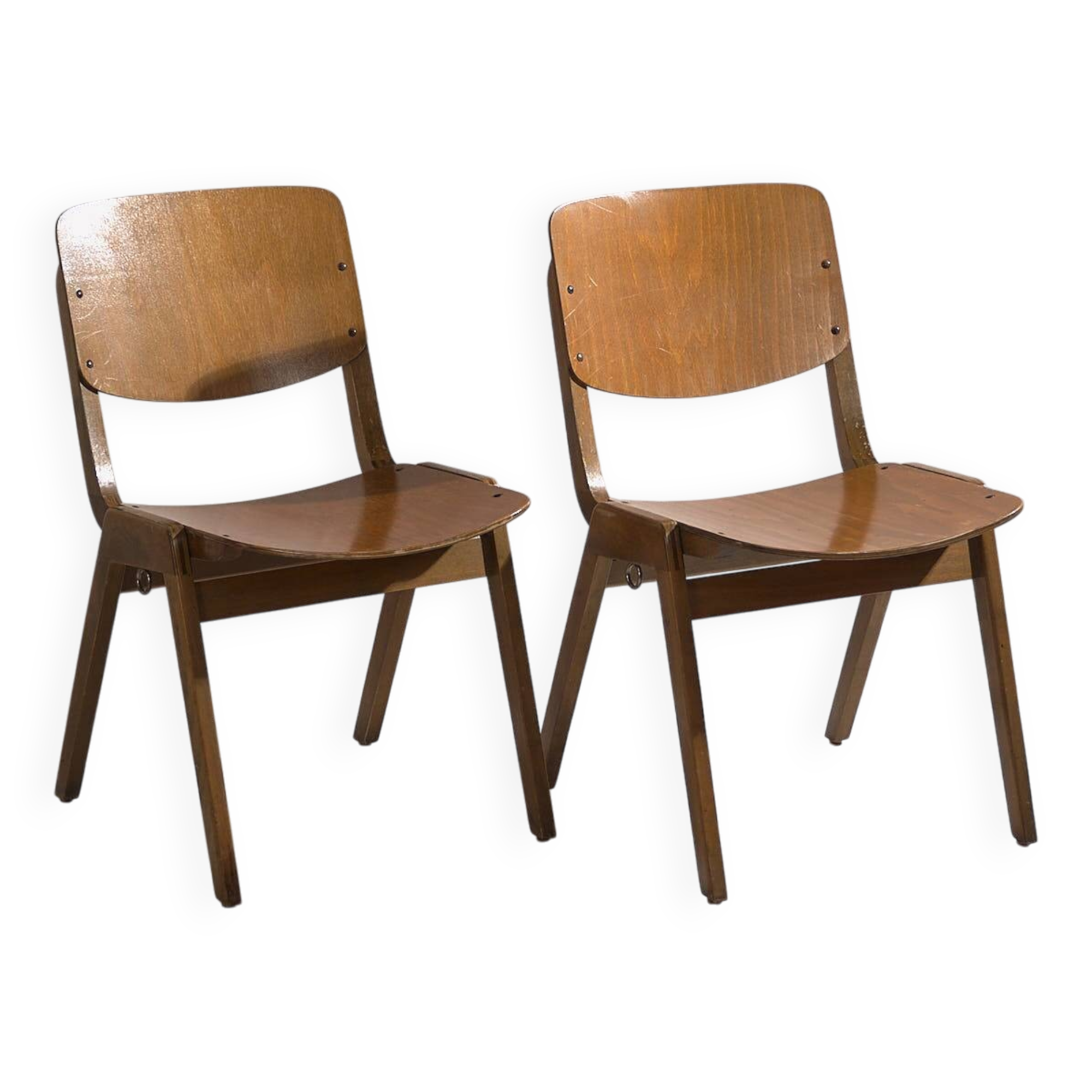 Vintage Thonet chairs (c.1950). Set of 2 pieces