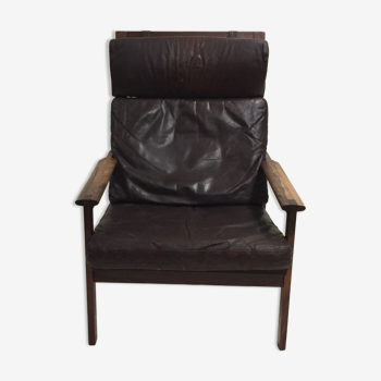 Norwegian rosewood armchair