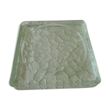 Square glass trinket bowl vintage