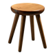 Pine stool by René Martin, France, circa 1965