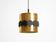 1960s Space Age pendant lamp by Doria, made of copper-anodized aluminum