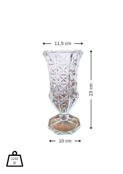 1930s Fidenza Vase – Italian Art Deco Pressed Glass
