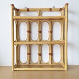 Vintage rattan shelf