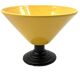 Vase conique jaune, style postmoderne, Italie années 1980