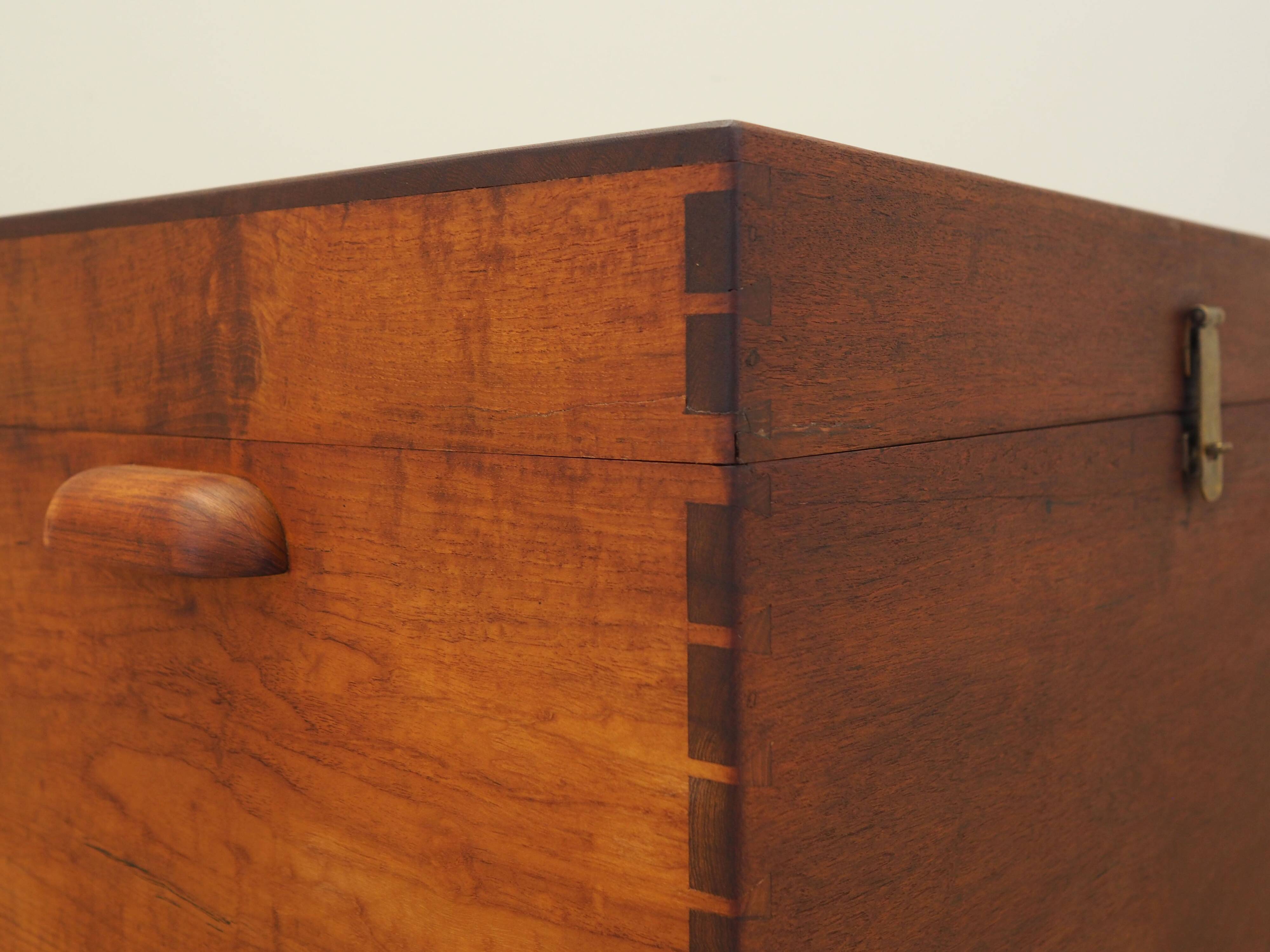 Teak chest, Scandinavian design, 1960s, production: Denmark