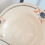 Hollow plates in Sarreguemines porcelain model 5049