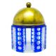 Art Deco bonbonniere, double-layered glass, brass, Germany, 1930s