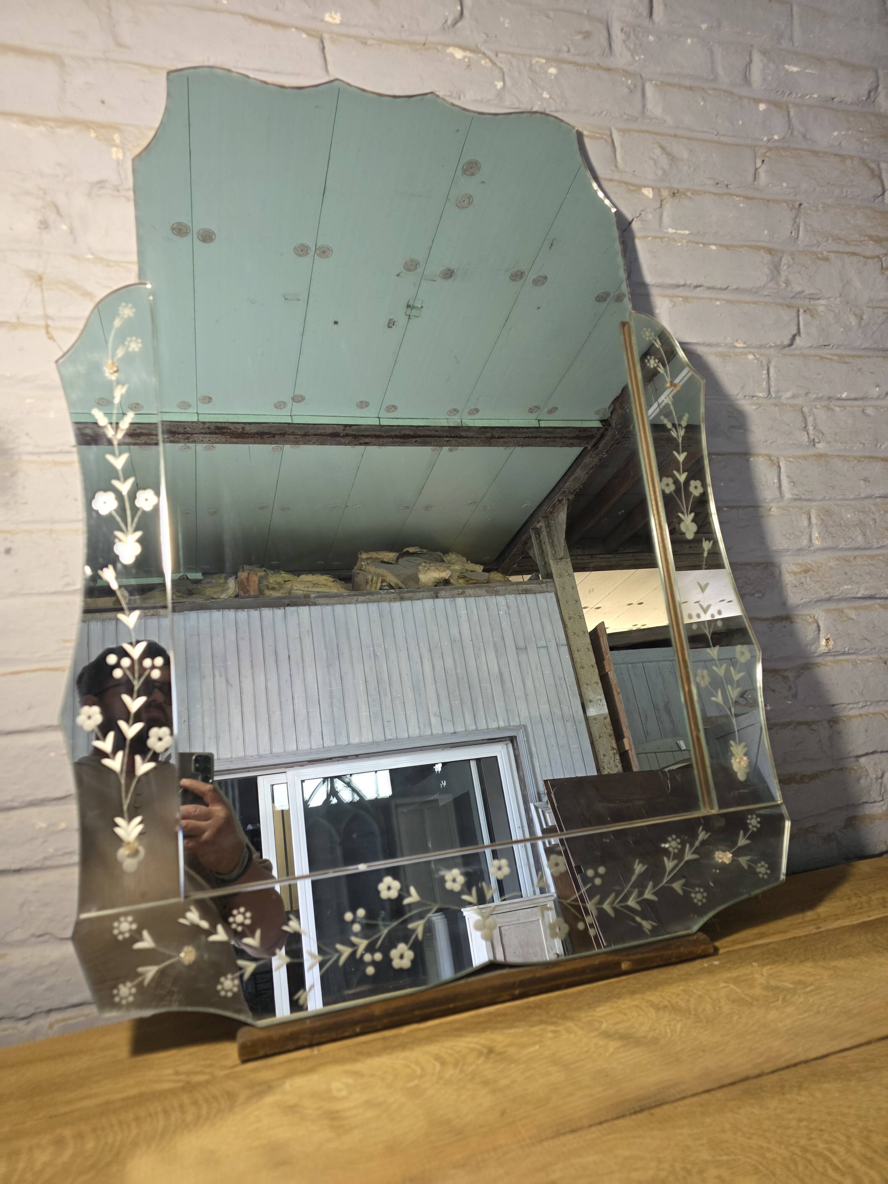 Venetian mirror Art Deco 1930s/40s